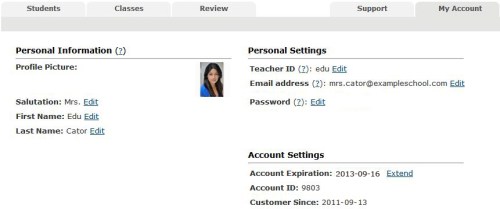Voki Classroom - My Account
